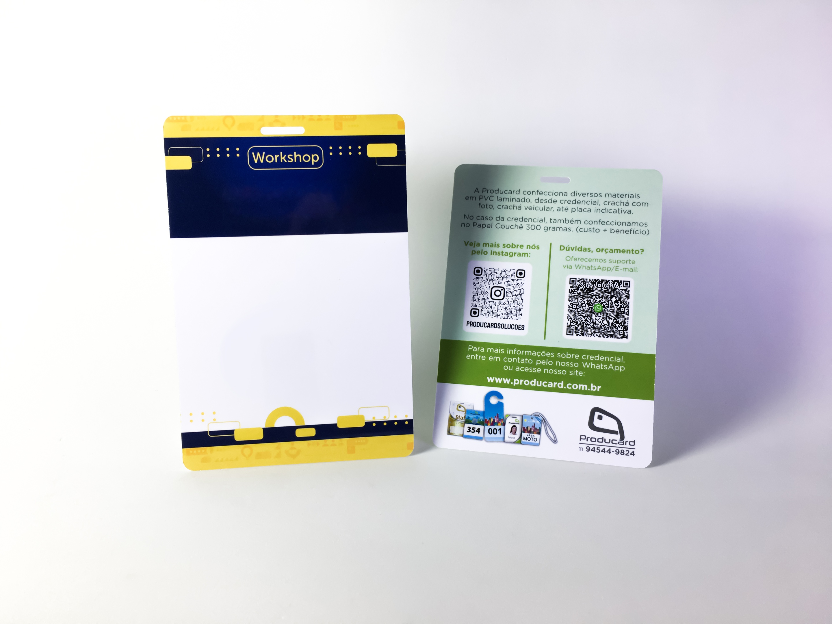 Credencial Personalizada para Eventos em PVC e Couchê