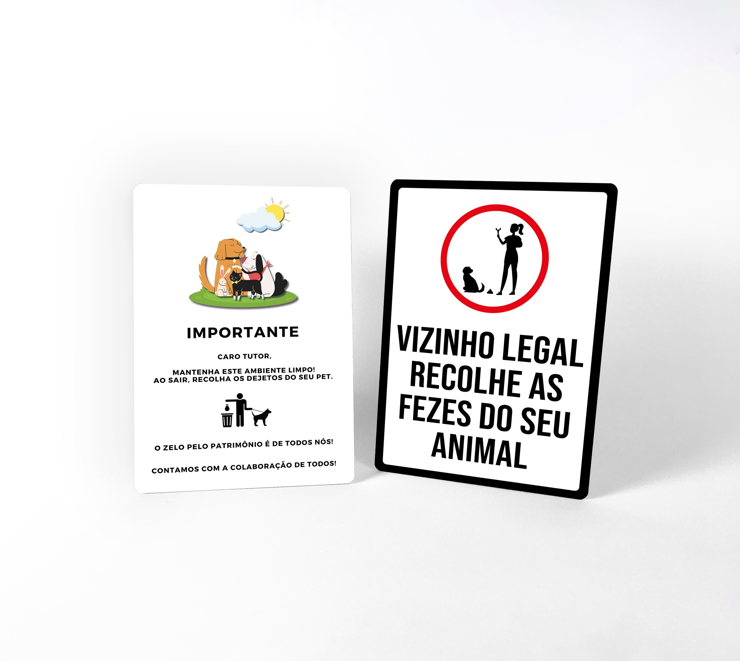 Placas de Sinalização Personalizadas em PVC Resistente