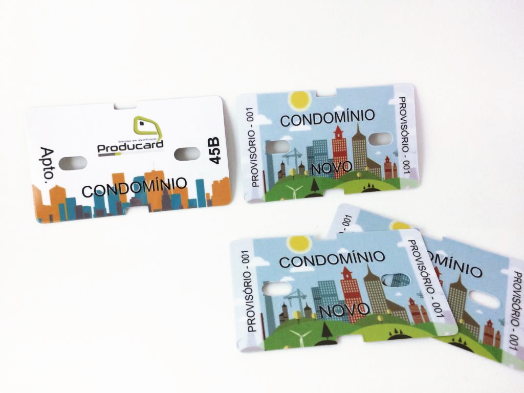 Cartão para Trava de Carrinho de Compras de Condomínio